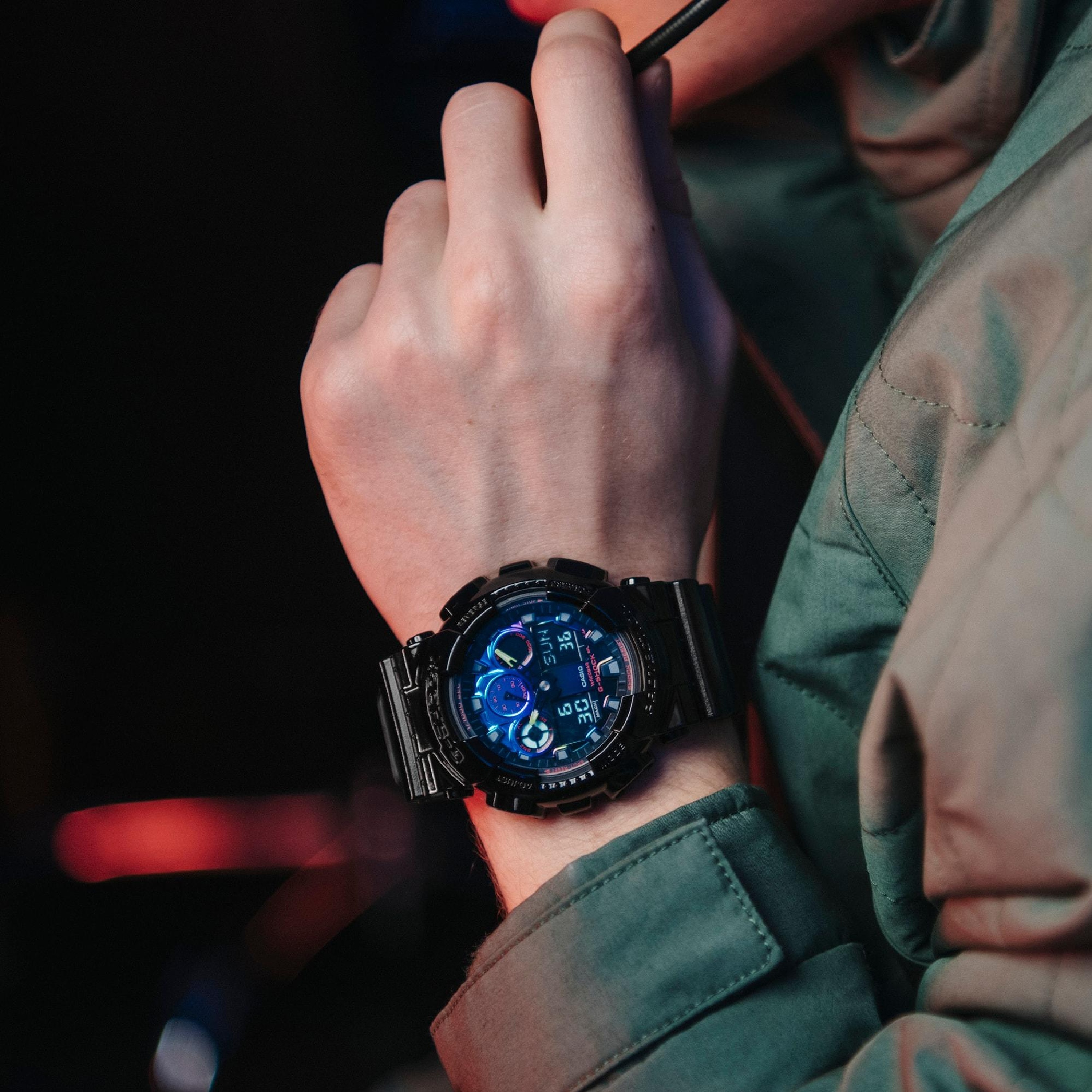 CASIO    G-SHOCK GA-100RGB-1A - фото 4